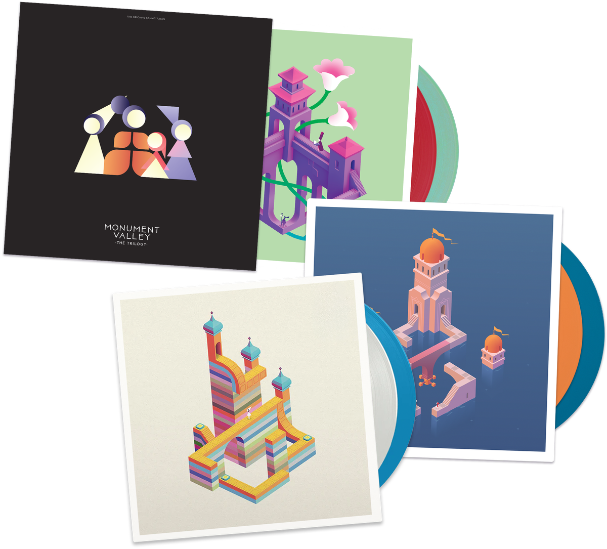 Виниловая пластинка Monument Valley: The Trilogy Vinyl Soundtrack Bundle — обложка