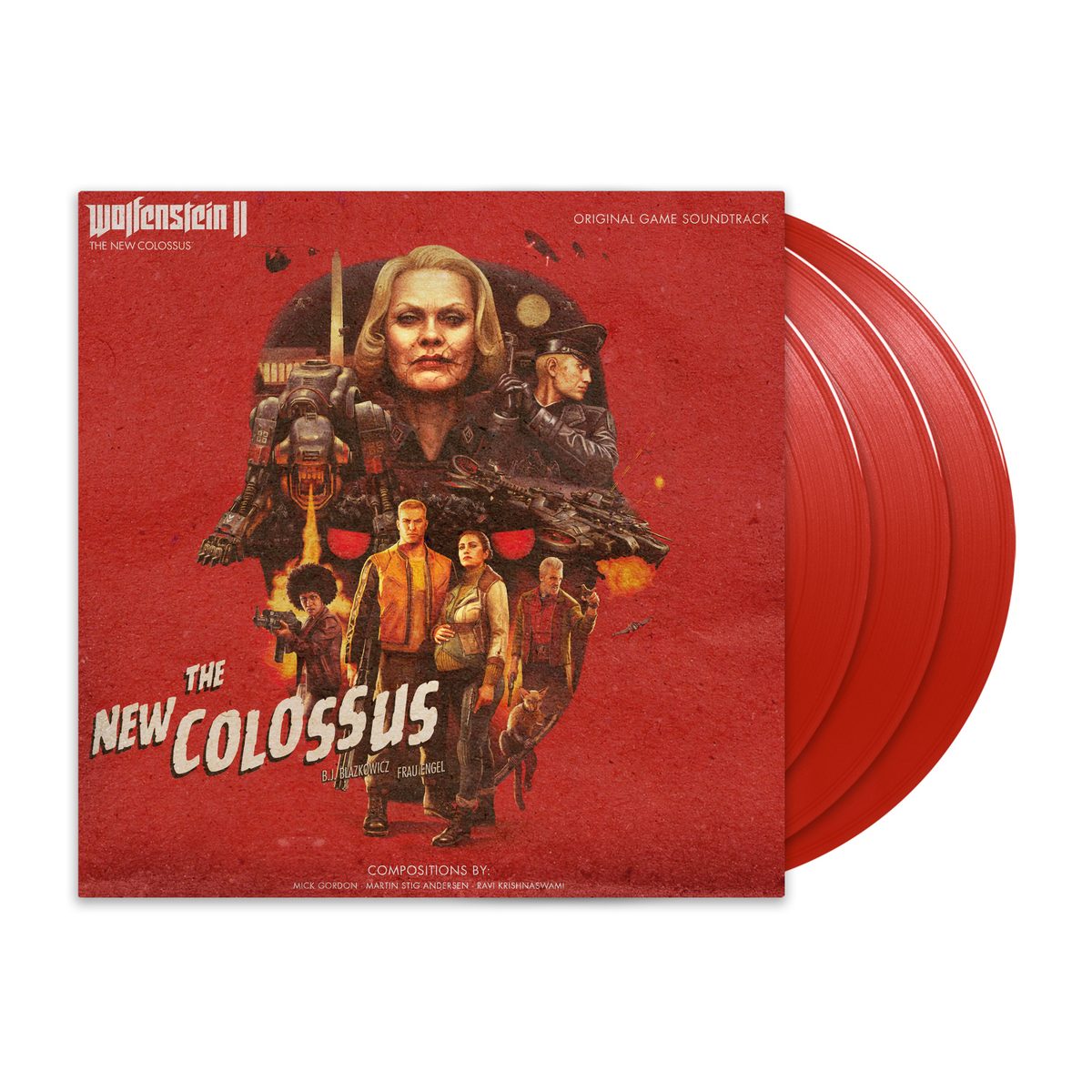 Виниловая пластинка Wolfenstein II: The New Colossus (Deluxe Triple Vinyl) — обложка