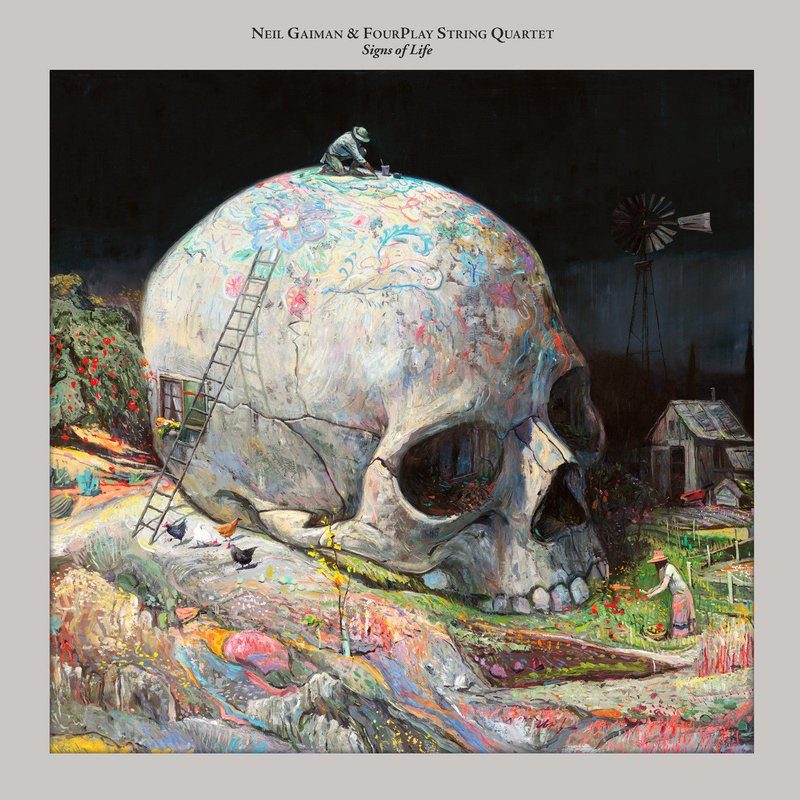 Виниловая пластинка Signs of Life LP by Neil Gaiman & FourPlay String Quartet - Mondo Exclusive — обложка