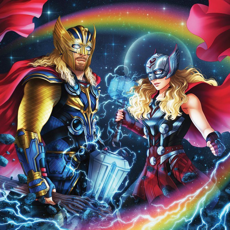 Виниловая пластинка Marvel's Thor: Love and Thunder - Original Motion Picture Soundtrack 2XLP — обложка