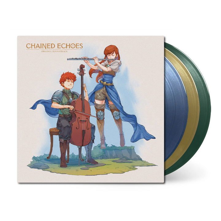 Виниловая пластинка Chained Echoes Original Soundtrack (Deep Ocean Pearl, Gold & Dark Green Vinyl) — обложка