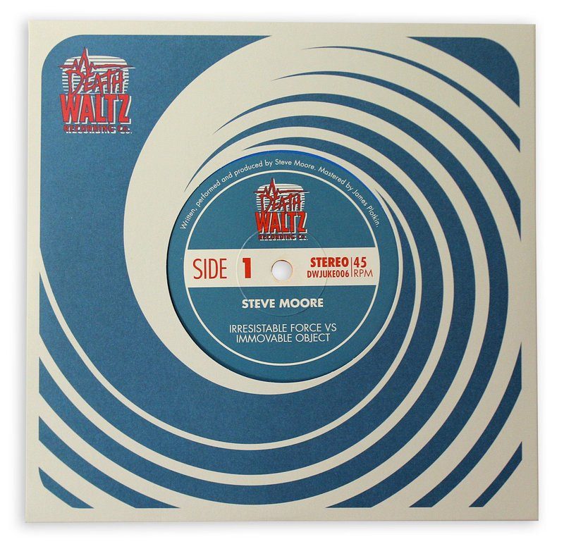 Виниловая пластинка Irresistible Force v Immovable Object 7-Inch by Steve Moore — обложка