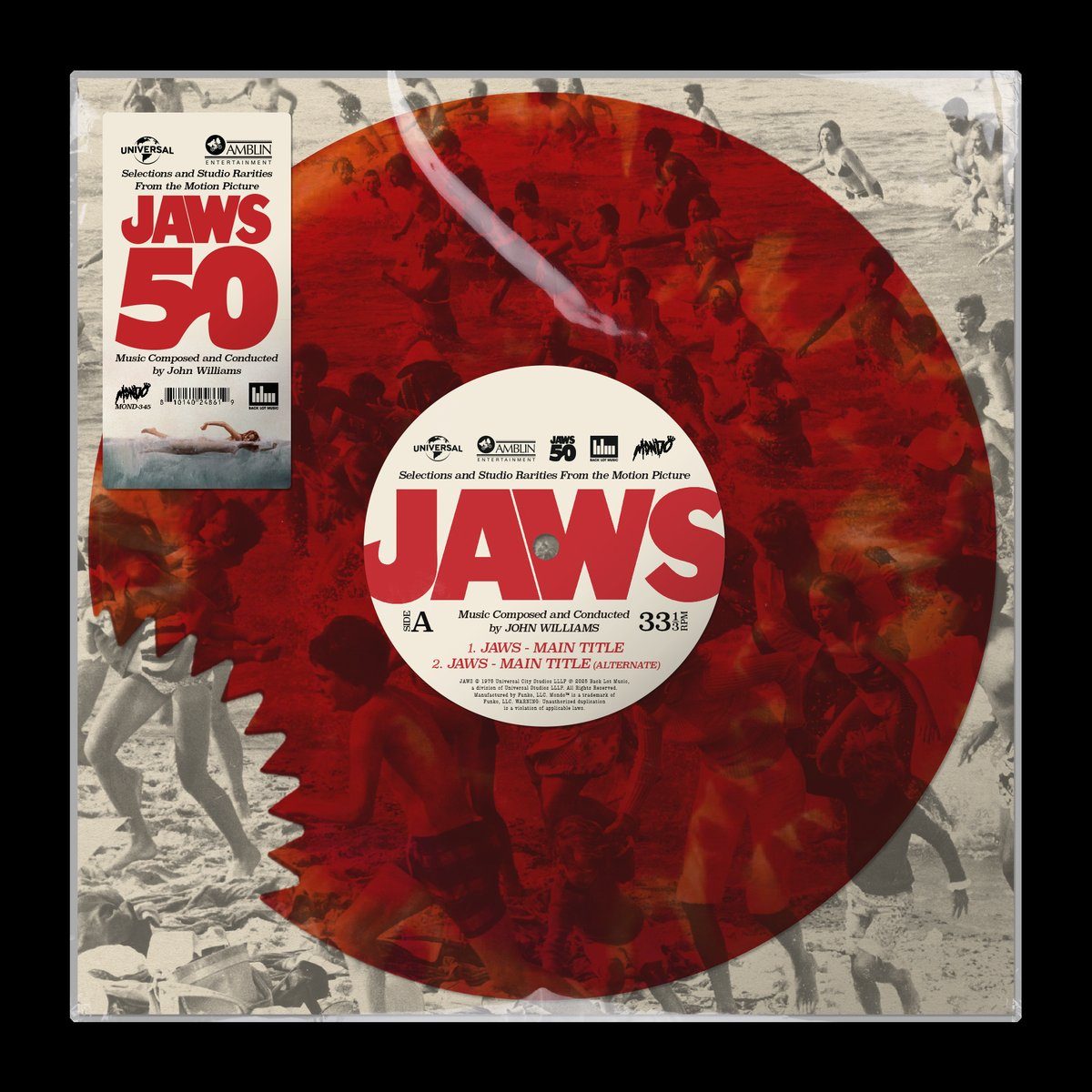 Виниловая пластинка Jaws - Selections & Studio Rarities EP — обложка