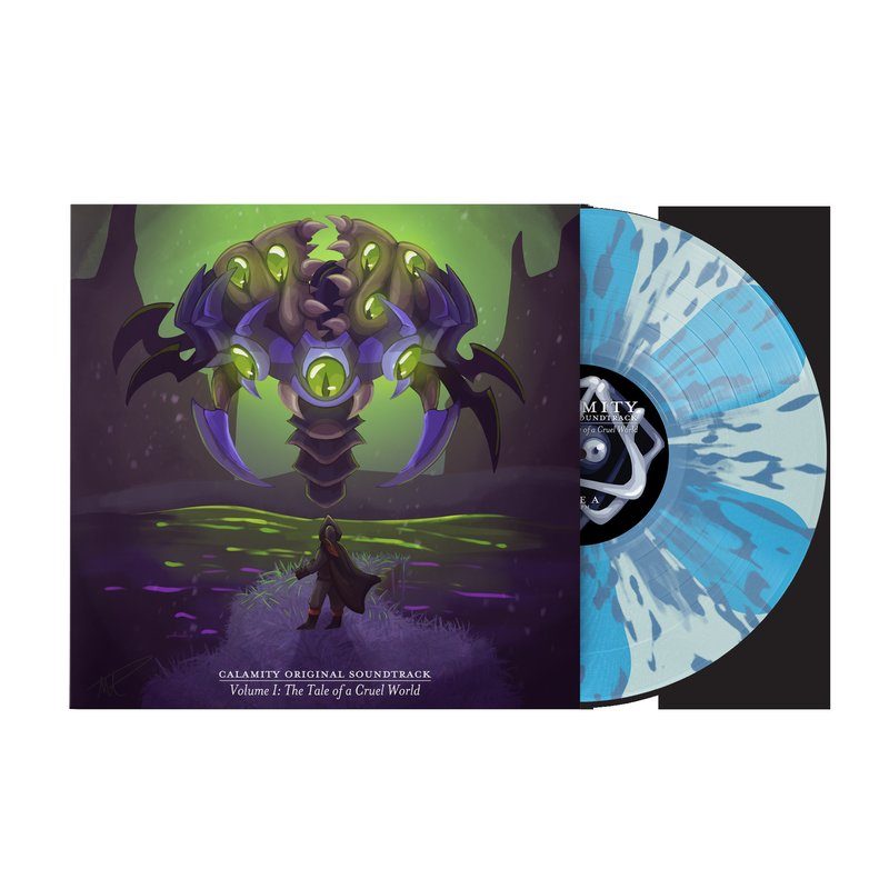 Виниловая пластинка The Tale of a Cruel World: Volume I (Calamity Original Soundtrack) - DM DOKURO (1xLP Vinyl Record) - Materia Store Exclusive "Crabulon" Variant — обложка
