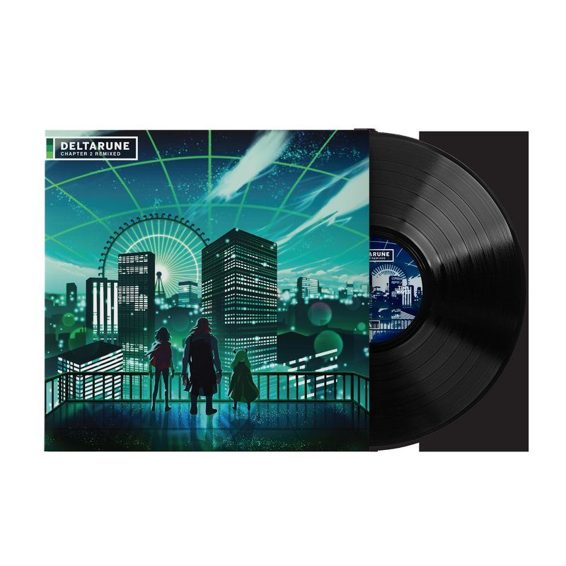 Виниловая пластинка DELTARUNE Chapter 2 Remixed - Firaga & Tiny Waves (1xLP Vinyl Record) — обложка