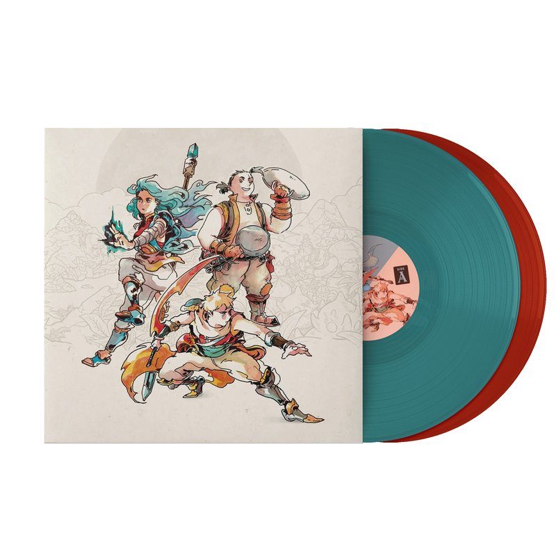 Виниловая пластинка Sea of Stars - Eric W. Brown & Yasunori Mitsuda (2xLP Vinyl Record) - Solar Orange and Lunar Blue Vinyl — обложка