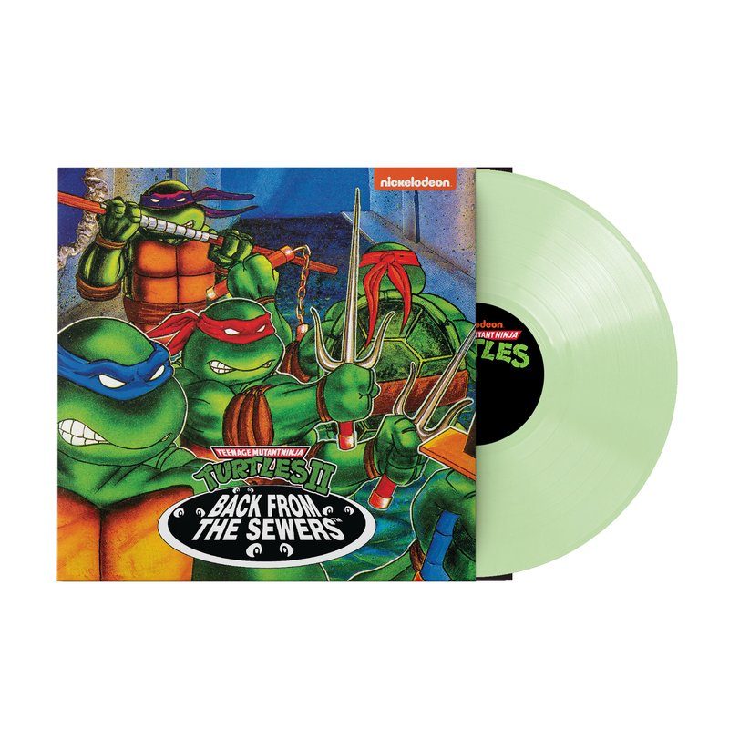 Виниловая пластинка Teenage Mutant Ninja Turtles II: Back from the Sewers (1xLP Vinyl Record) - Glow in the Dark Variant — обложка
