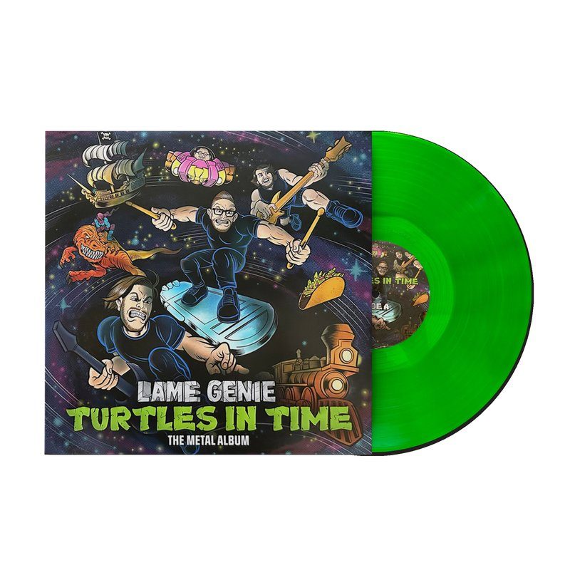 Виниловая пластинка Turtles in Time (The Metal Album) - Lame Genie (1xLP Vinyl Record) — обложка