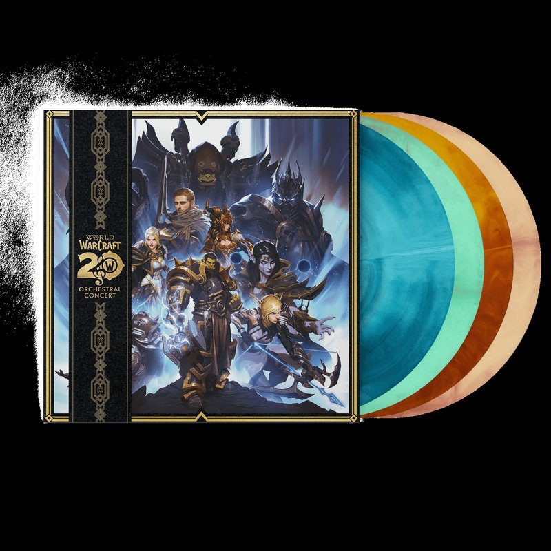Виниловая пластинка World of Warcraft: 20 Years of Music (Original Game Soundtrack) (4XLP Vinyl Record) — обложка