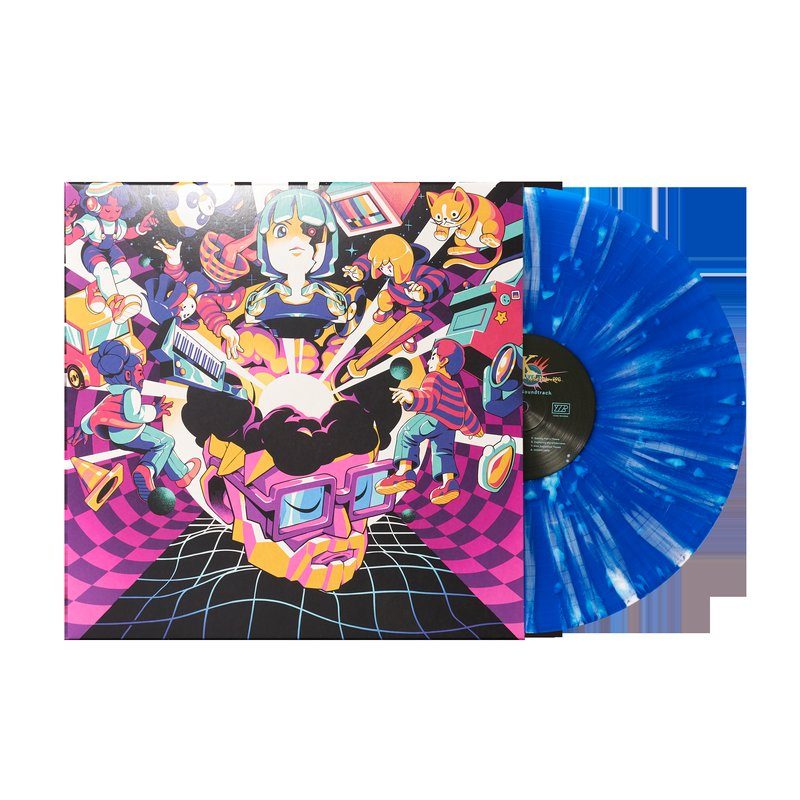 Виниловая пластинка YIIK: A Postmodern RPG (Original Soundtrack) - Materia Exclusive Blue Splatter Variant (1xLP Vinyl Record) — обложка