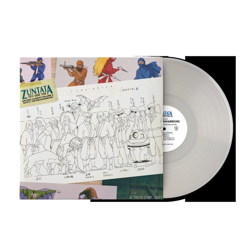 Виниловая пластинка Zuntata Arcade Classics Volume 5: Taito's The Ninjawarriors (Original Video Game Soundtrack) - Hisayoshi Ogura (1xLP Vinyl Record) [Clear Variant] — обложка