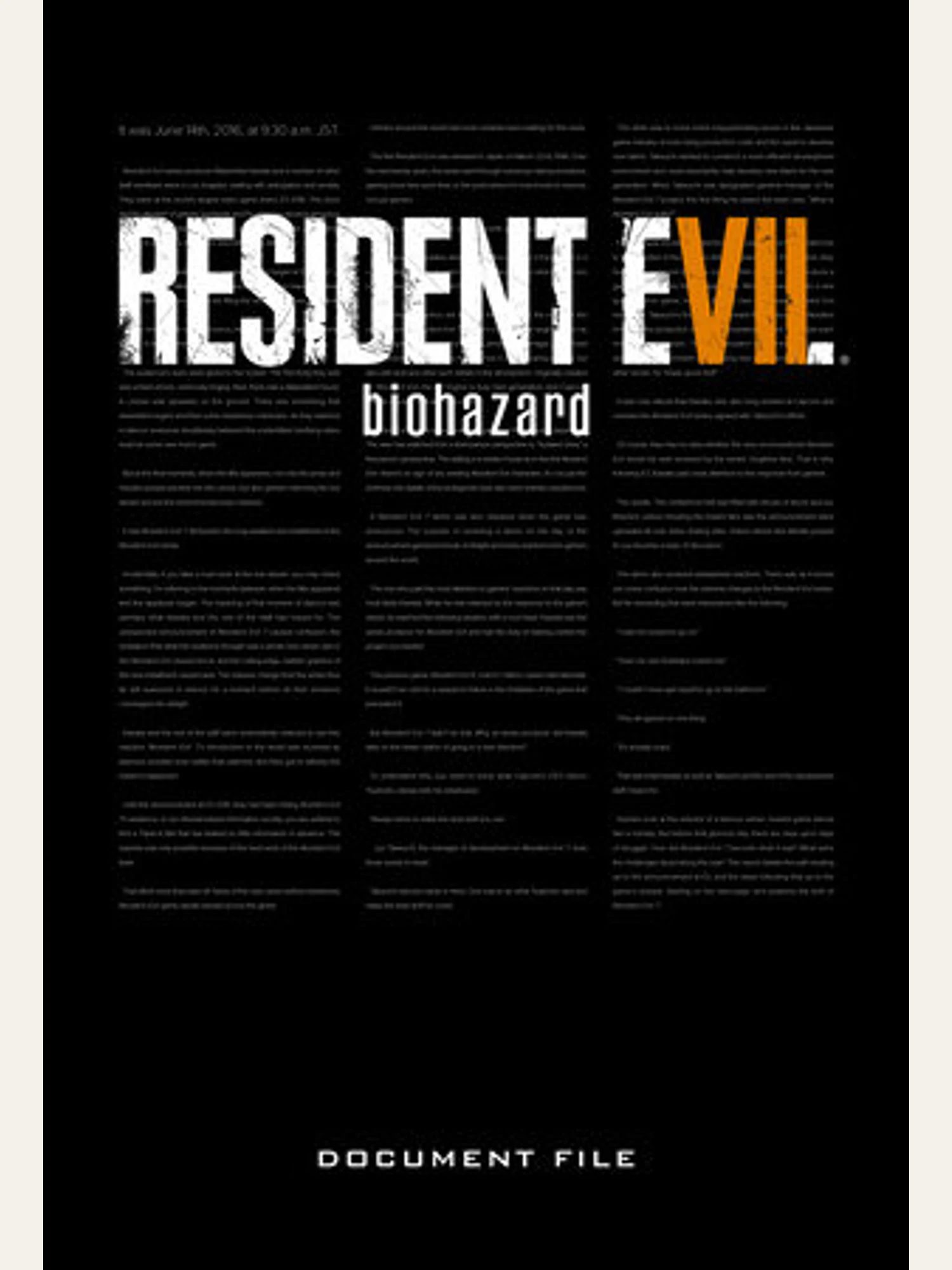Resident Evil 7: Biohazard Document File