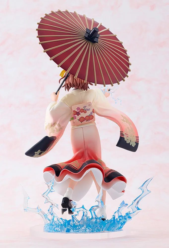 A Certain Scientific Railgun T 1/7 Scale Pre-Painted Figure: Misaka Mikoto Furisode Kimono Ver.