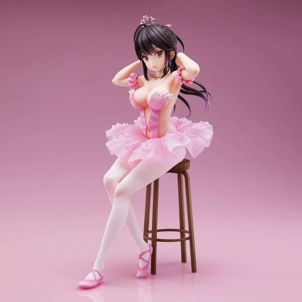Anmi Illustration Pre-Painted Figure: Flamingo Ballet Company Ponytail Girl (Re-run)