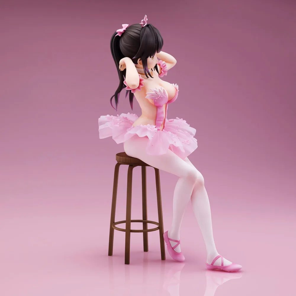 Anmi Illustration Pre-Painted Figure: Flamingo Ballet Company Ponytail Girl (Re-run)