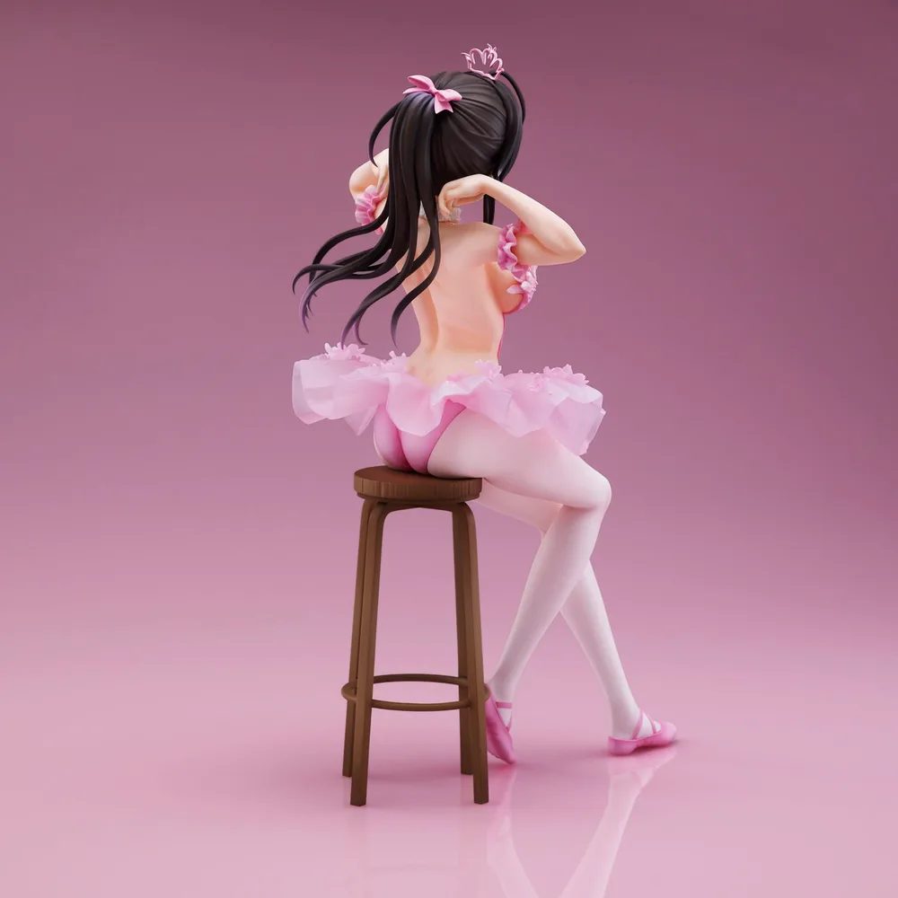 Anmi Illustration Pre-Painted Figure: Flamingo Ballet Company Ponytail Girl (Re-run)