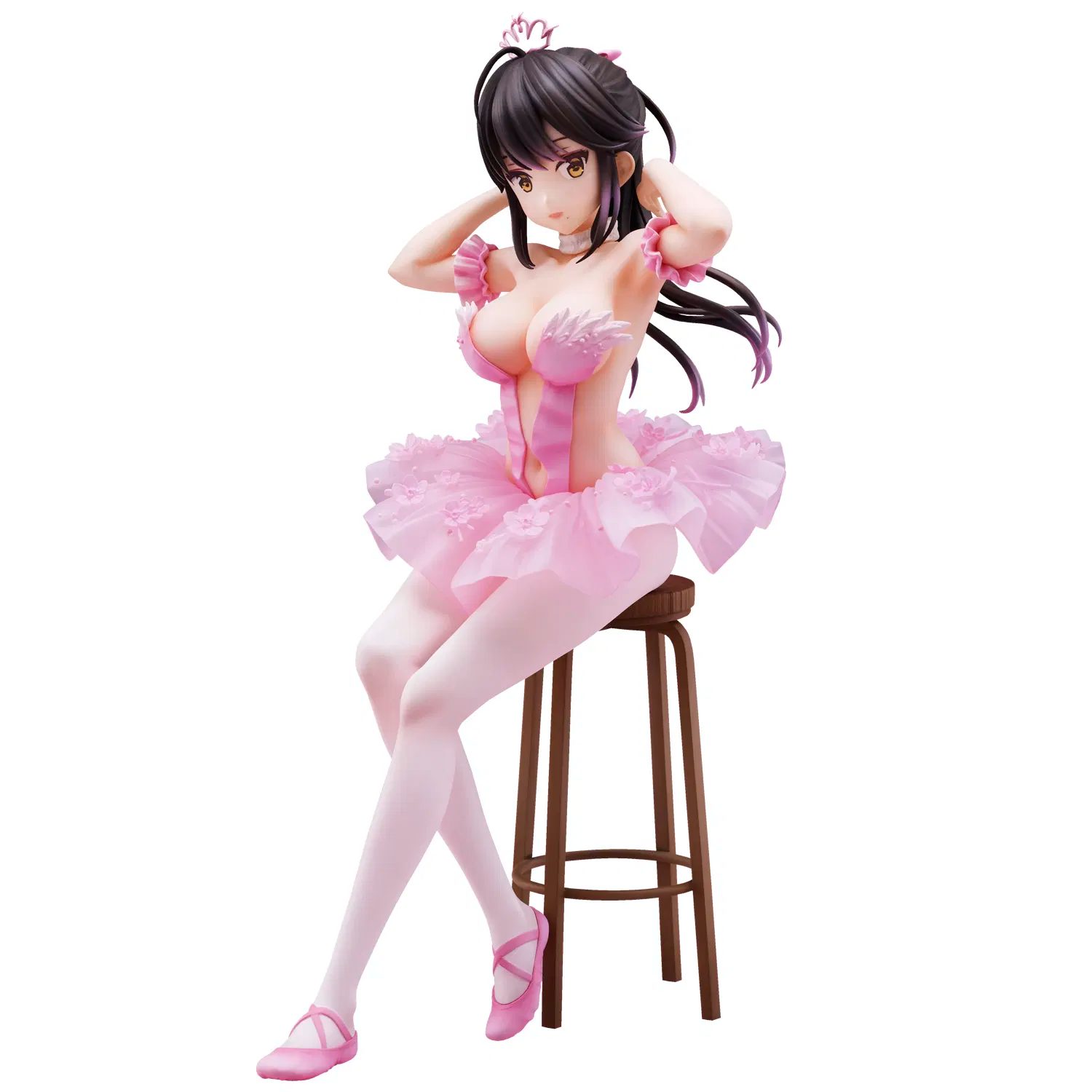 Anmi Illustration Pre-Painted Figure: Flamingo Ballet Company Ponytail Girl (Re-run)