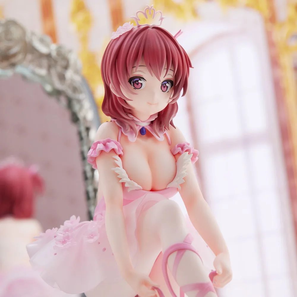 Anmi Illustration Pre-Painted Figure: Flamingo Ballet Company Red Hair Girl