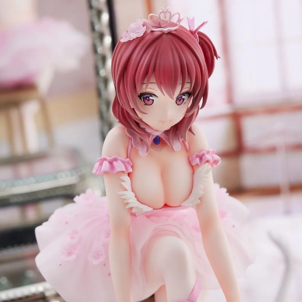 Anmi Illustration Pre-Painted Figure: Flamingo Ballet Company Red Hair Girl