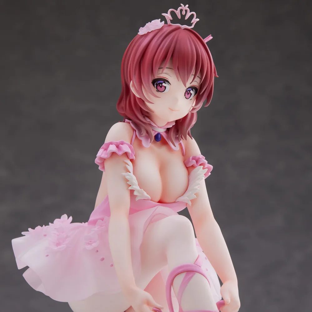Anmi Illustration Pre-Painted Figure: Flamingo Ballet Company Red Hair Girl