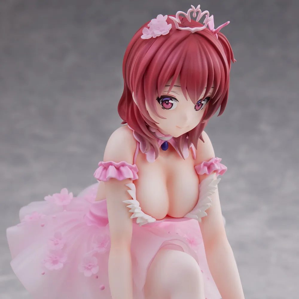 Anmi Illustration Pre-Painted Figure: Flamingo Ballet Company Red Hair Girl