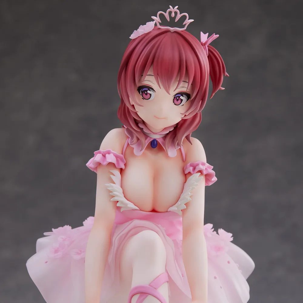 Anmi Illustration Pre-Painted Figure: Flamingo Ballet Company Red Hair Girl