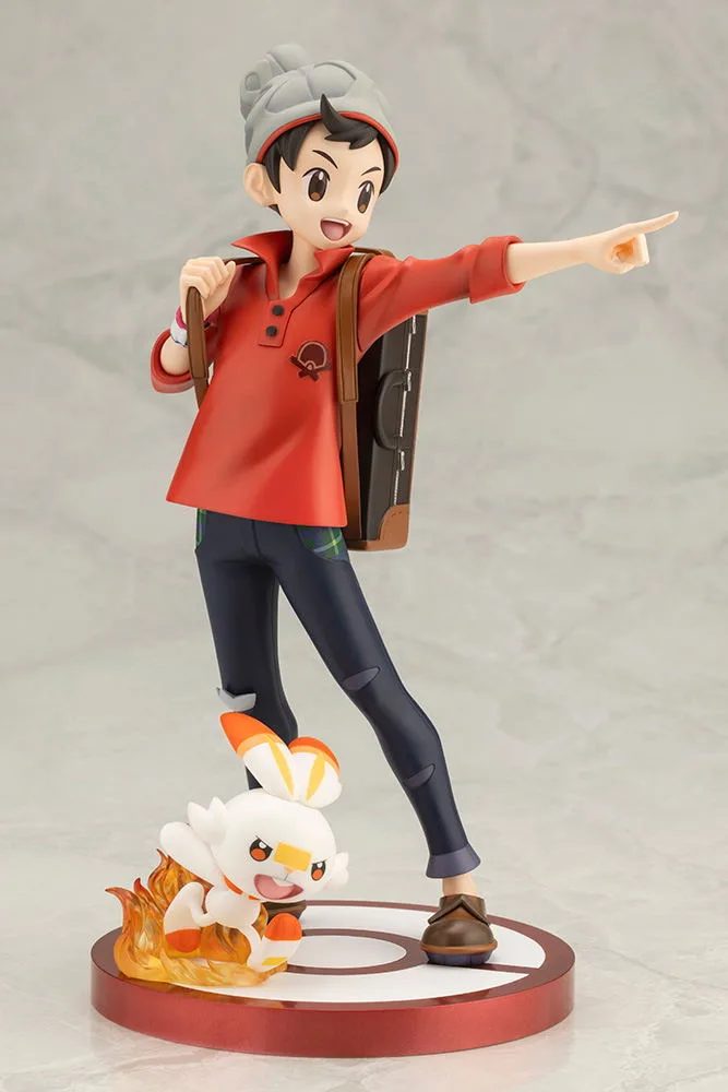 ARTFX J Pokemon Series 1/8 Scale Pre-Painted Figure: Victor with Scorbunny