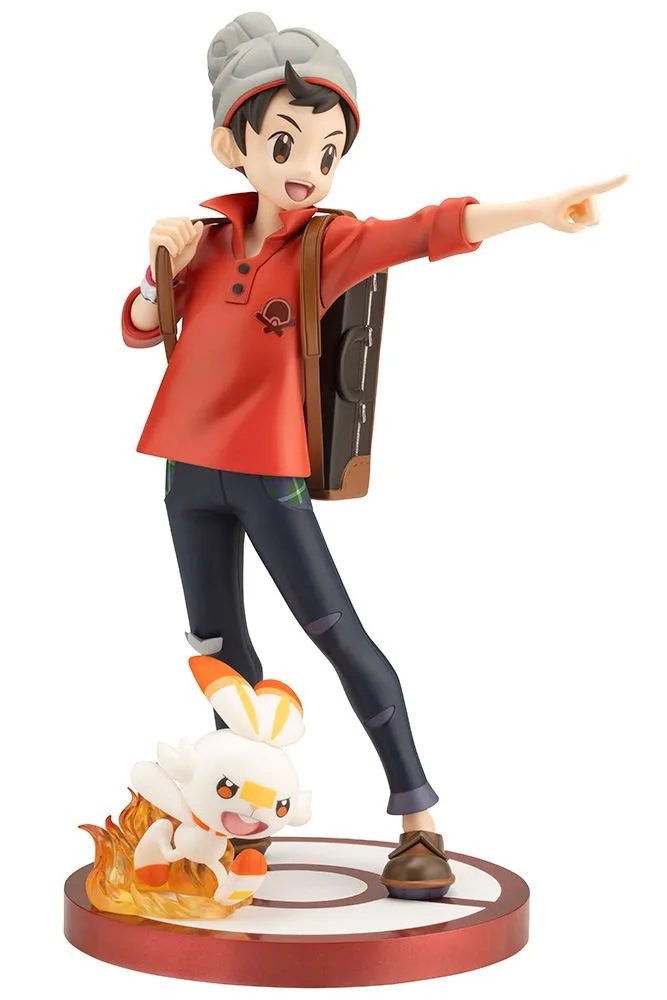 ARTFX J Pokemon Series 1/8 Scale Pre-Painted Figure: Victor with Scorbunny