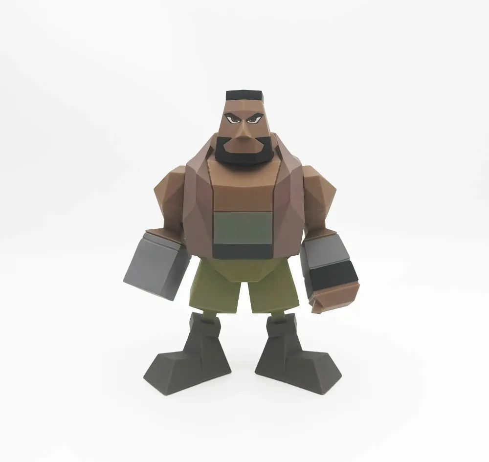 Final Fantasy VII Polygon Soft Vinyl Figure Barret Wallace
