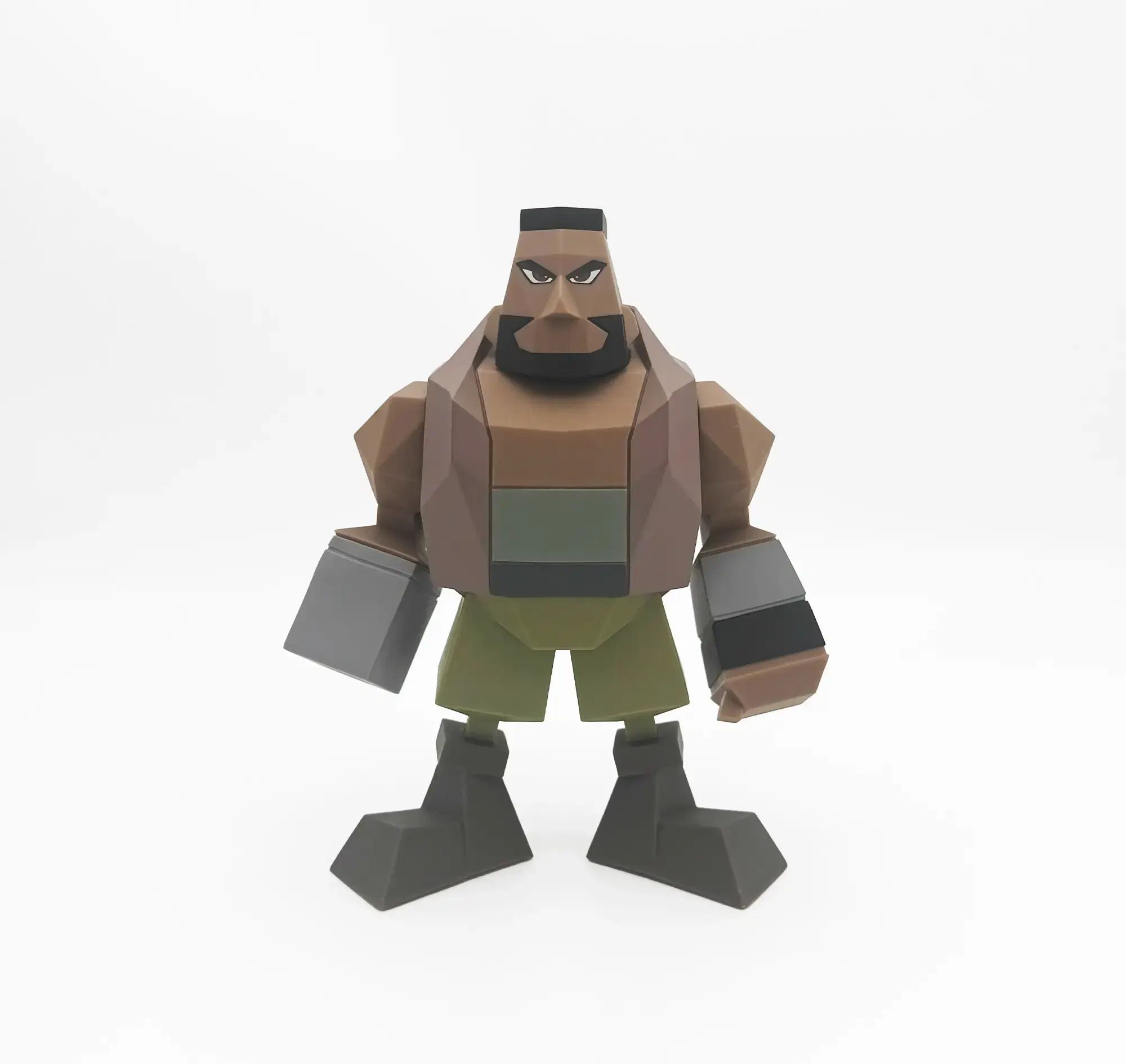 Final Fantasy VII Polygon Soft Vinyl Figure Barret Wallace