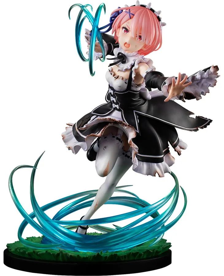 KD Colle Re:Zero - Starting Life in Another World 1/7 Scale Pre-Painted Figure: Ram Battle with Roswaal Ver.