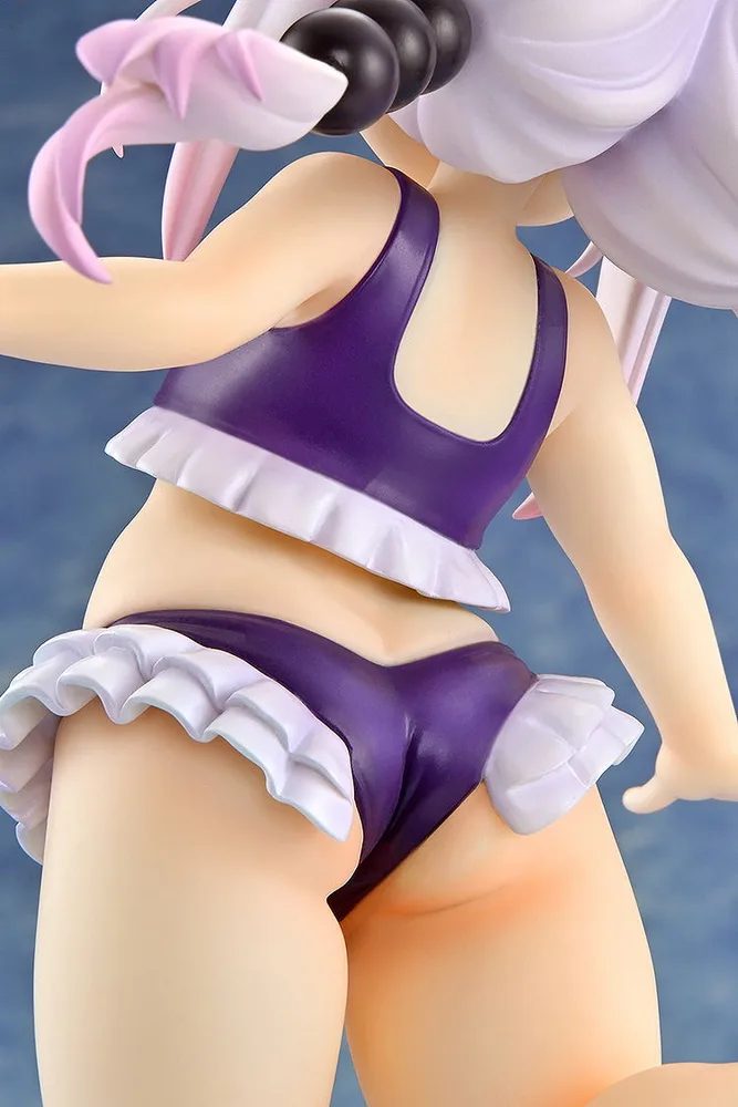 Miss Kobayashi's Dragon Maid 1/6 Scale Pre-Painted Figure: Kanna Kamui Excited to Wear a Swimsuit at Home Ver. (Purple)