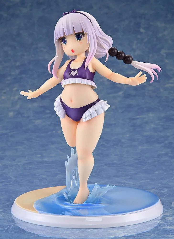 Miss Kobayashi's Dragon Maid 1/6 Scale Pre-Painted Figure: Kanna Kamui Excited to Wear a Swimsuit at Home Ver. (Purple)