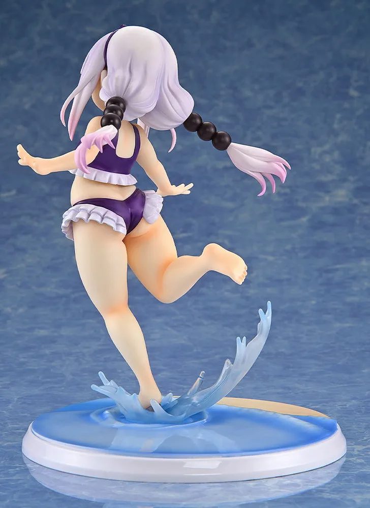 Miss Kobayashi's Dragon Maid 1/6 Scale Pre-Painted Figure: Kanna Kamui Excited to Wear a Swimsuit at Home Ver. (Purple)