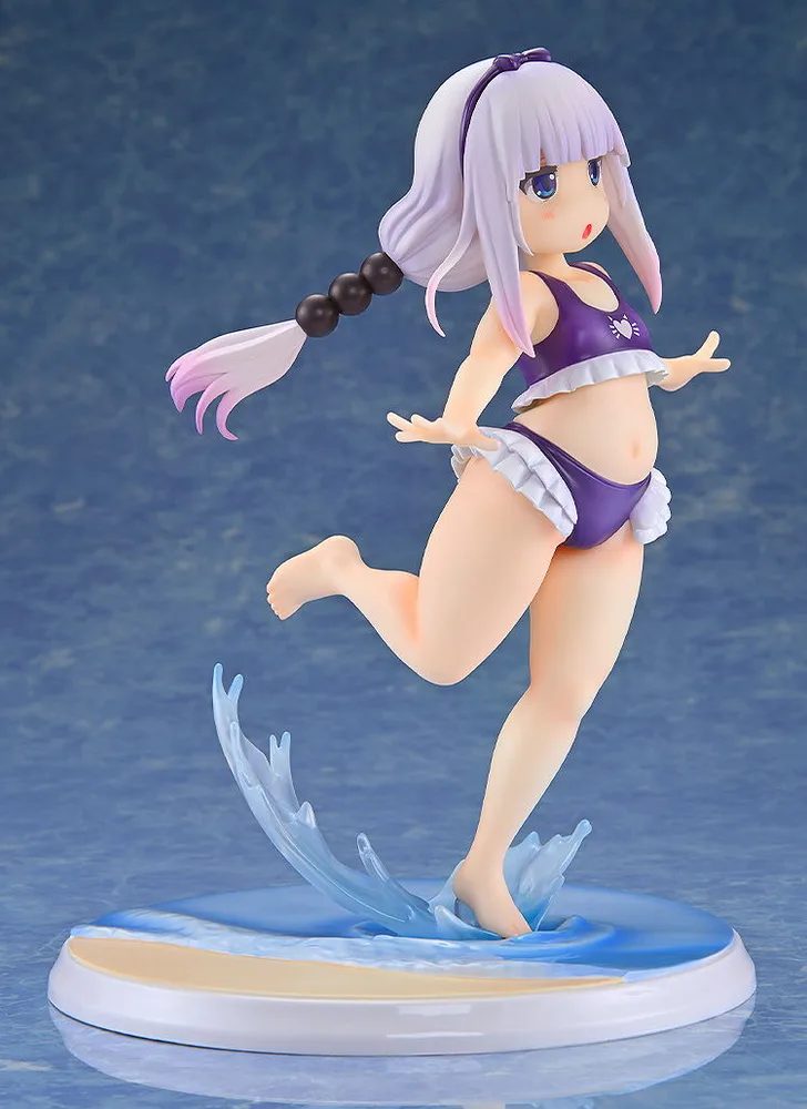 Miss Kobayashi's Dragon Maid 1/6 Scale Pre-Painted Figure: Kanna Kamui Excited to Wear a Swimsuit at Home Ver. (Purple)