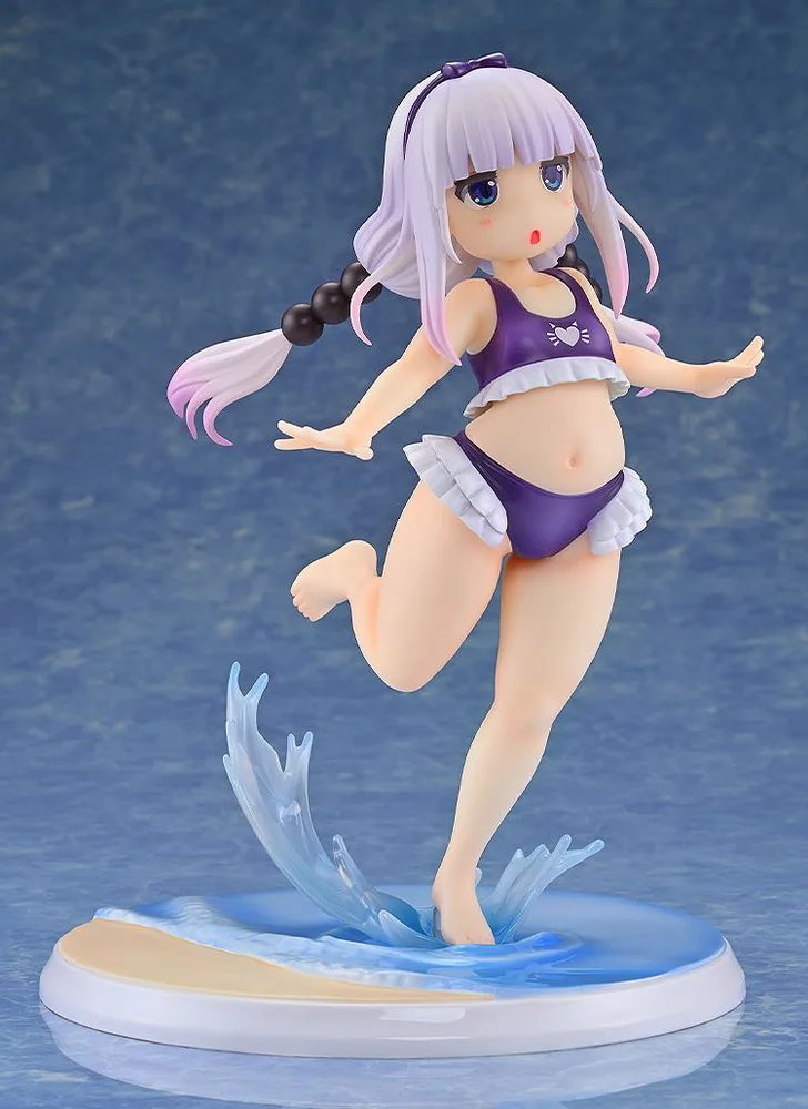 Miss Kobayashi's Dragon Maid 1/6 Scale Pre-Painted Figure: Kanna Kamui Excited to Wear a Swimsuit at Home Ver. (Purple)