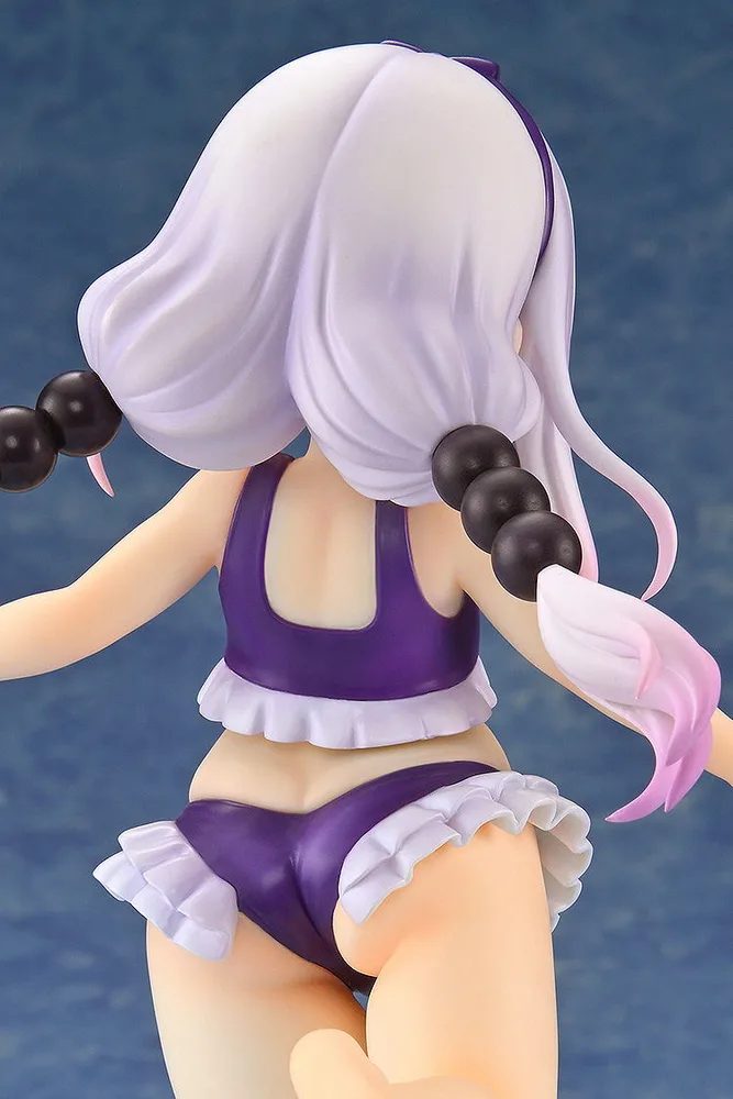 Miss Kobayashi's Dragon Maid 1/6 Scale Pre-Painted Figure: Kanna Kamui Excited to Wear a Swimsuit at Home Ver. (Purple)