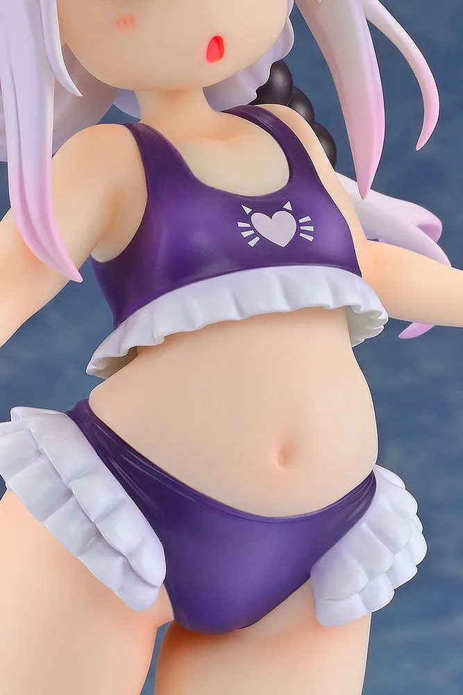 Miss Kobayashi's Dragon Maid 1/6 Scale Pre-Painted Figure: Kanna Kamui Excited to Wear a Swimsuit at Home Ver. (Purple)