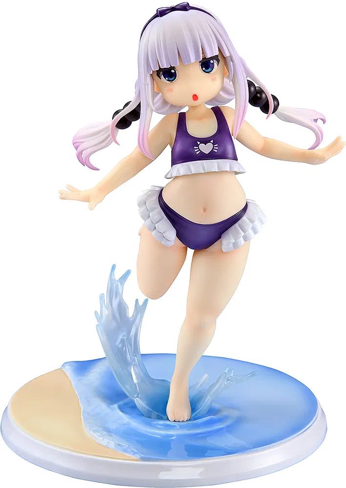 Miss Kobayashi's Dragon Maid 1/6 Scale Pre-Painted Figure: Kanna Kamui Excited to Wear a Swimsuit at Home Ver. (Purple)