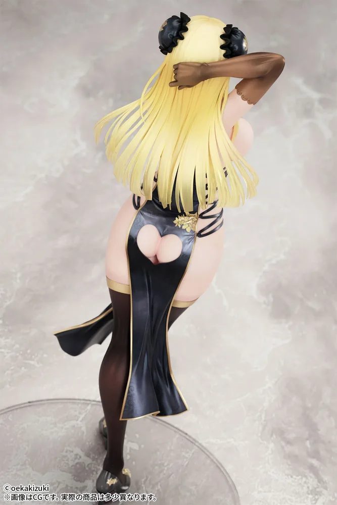 Oekakizuki Original Illustration 1/7 Scale Pre-Painted Figure: China Girl Black Ver.
