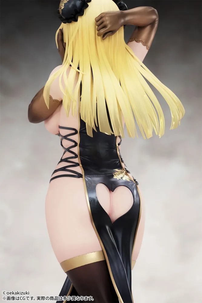Oekakizuki Original Illustration 1/7 Scale Pre-Painted Figure: China Girl Black Ver.