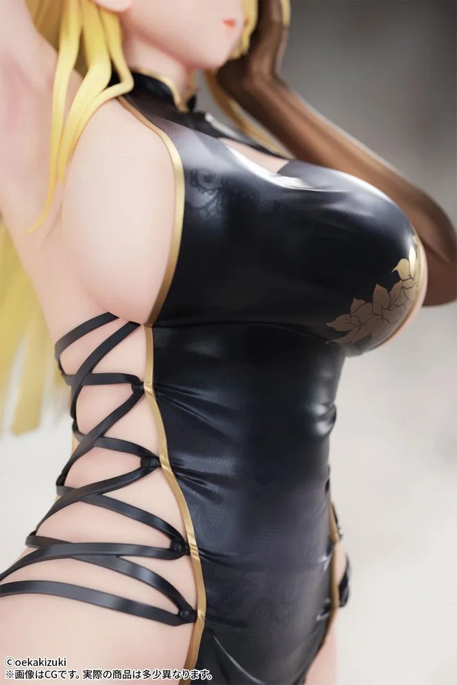 Oekakizuki Original Illustration 1/7 Scale Pre-Painted Figure: China Girl Black Ver.