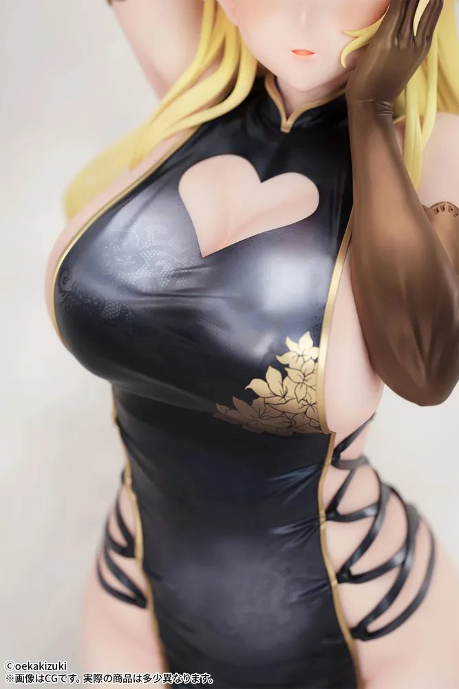 Oekakizuki Original Illustration 1/7 Scale Pre-Painted Figure: China Girl Black Ver.