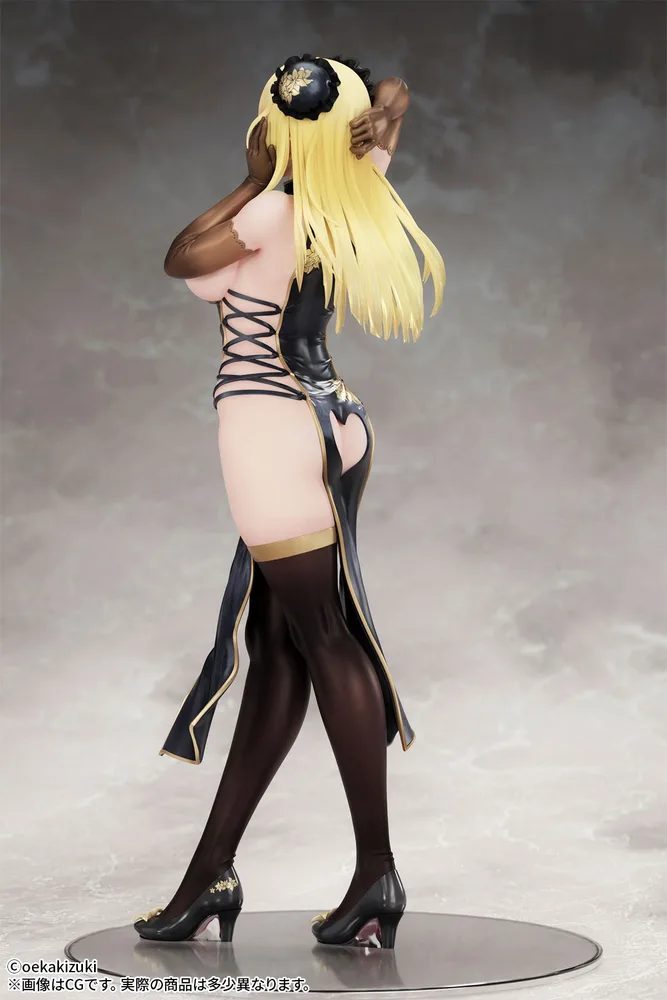 Oekakizuki Original Illustration 1/7 Scale Pre-Painted Figure: China Girl Black Ver.