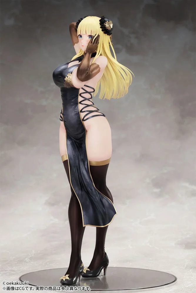 Oekakizuki Original Illustration 1/7 Scale Pre-Painted Figure: China Girl Black Ver.
