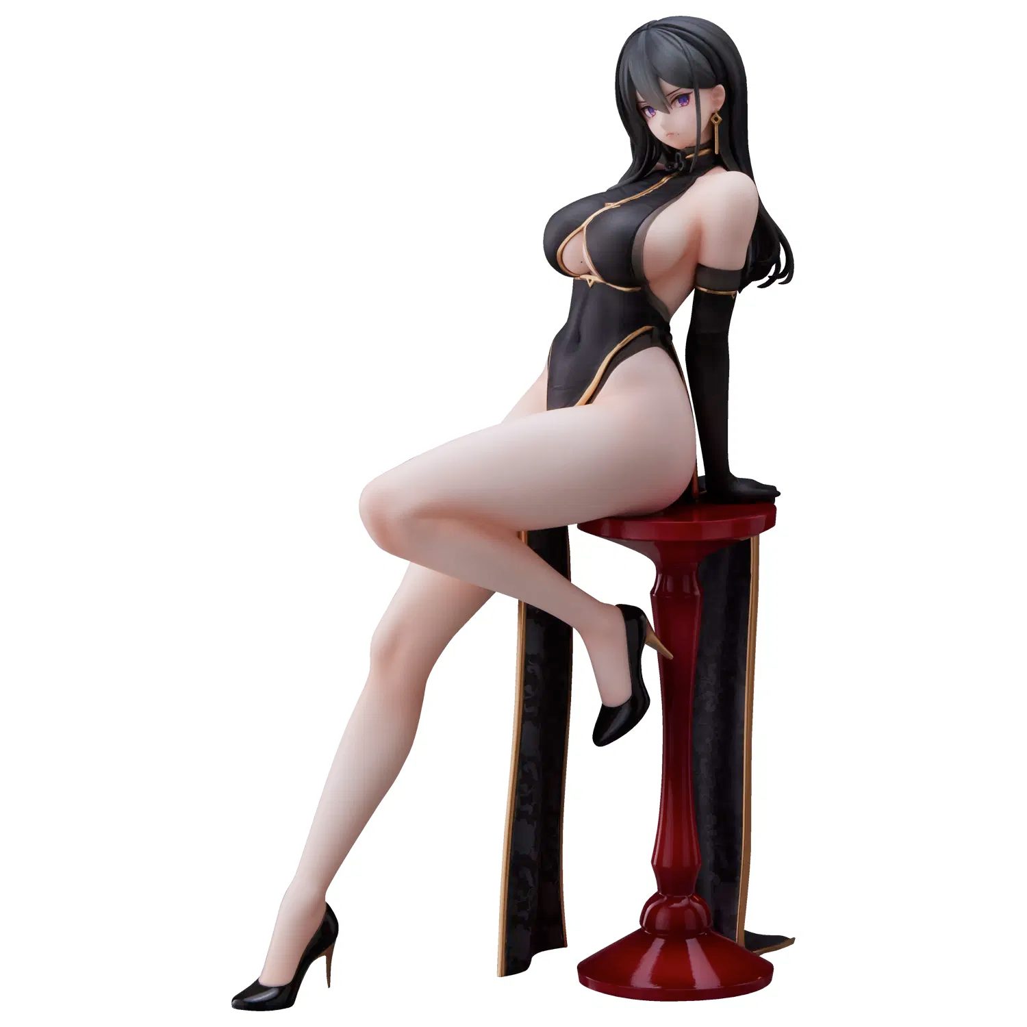 Original Character Pre-Painted Figure: Hayabusa Illustration Black China-san