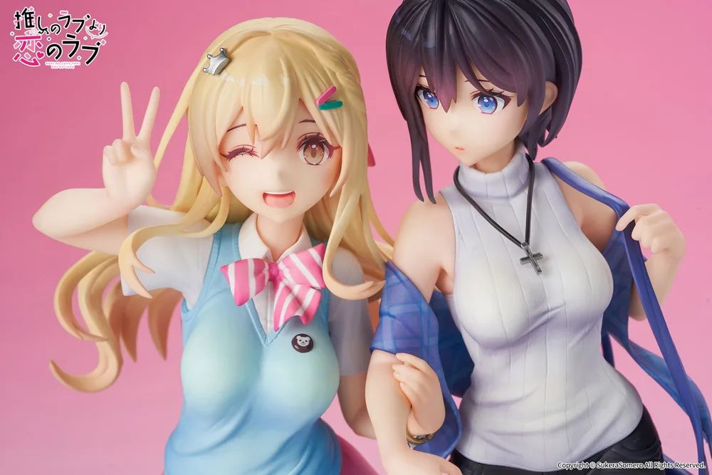 OshiRabu Waifus Over Husbandos 1/7 Scale Pre-Painted Figure: Ren Furutachi & Akuru Hayahoshi