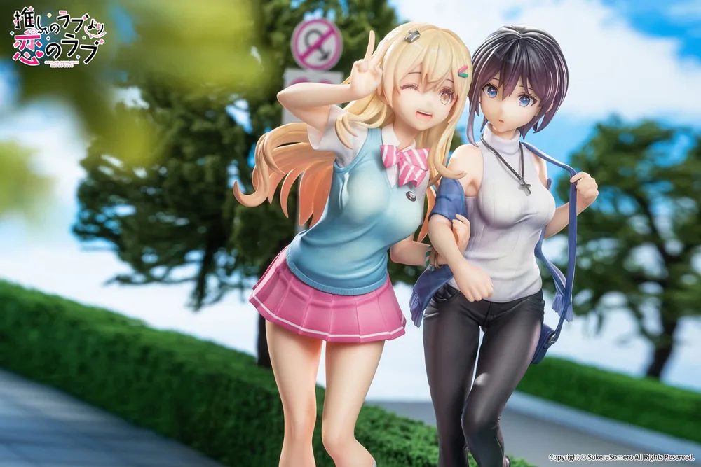 OshiRabu Waifus Over Husbandos 1/7 Scale Pre-Painted Figure: Ren Furutachi & Akuru Hayahoshi