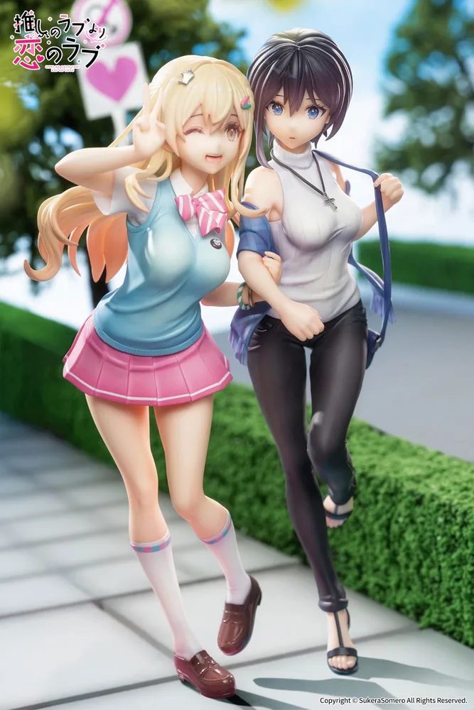 OshiRabu Waifus Over Husbandos 1/7 Scale Pre-Painted Figure: Ren Furutachi & Akuru Hayahoshi