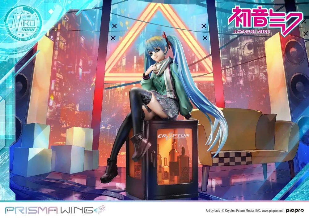 Prisma Wing Piapro Characters 1/7 Scale Pre-Painted Figure: Hatsune Miku Art by Lack